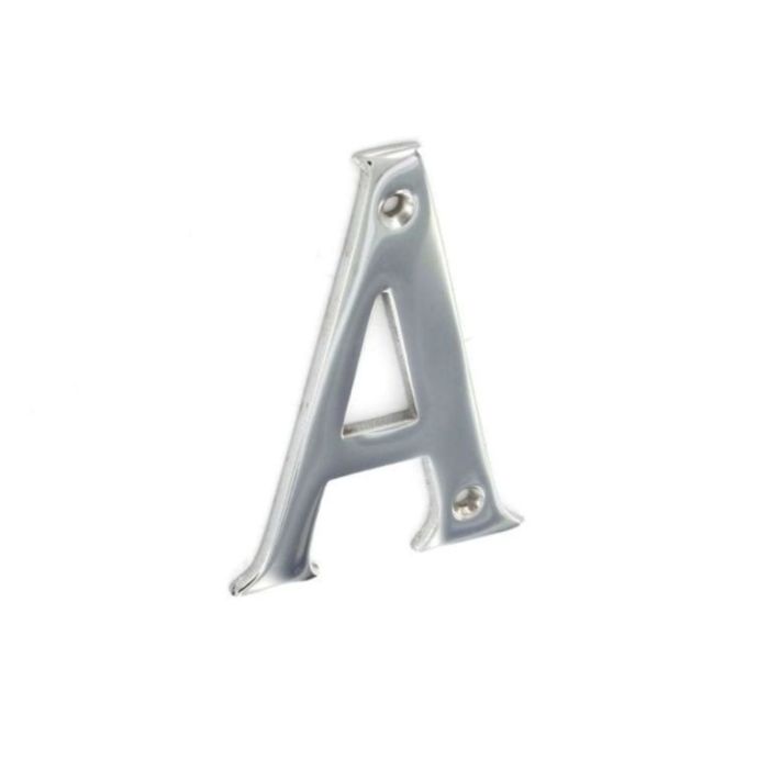 LETTER A 75MM CHROME