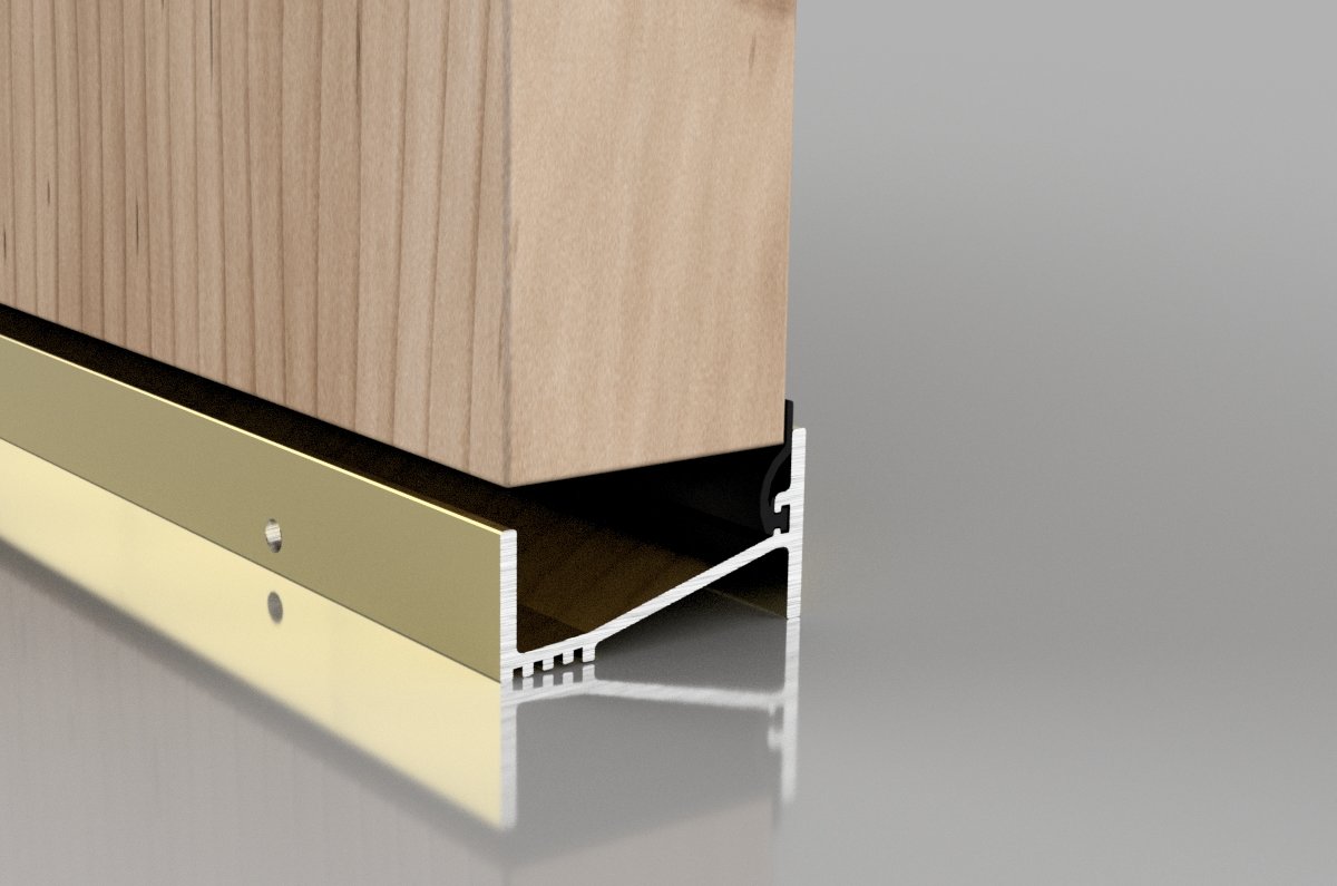 3'0" GOLD OUTWARD OPEN THRESHOLD SILL