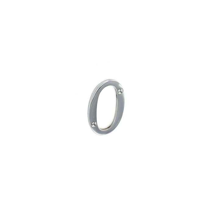 NUMERAL 0 75MM CHROME
