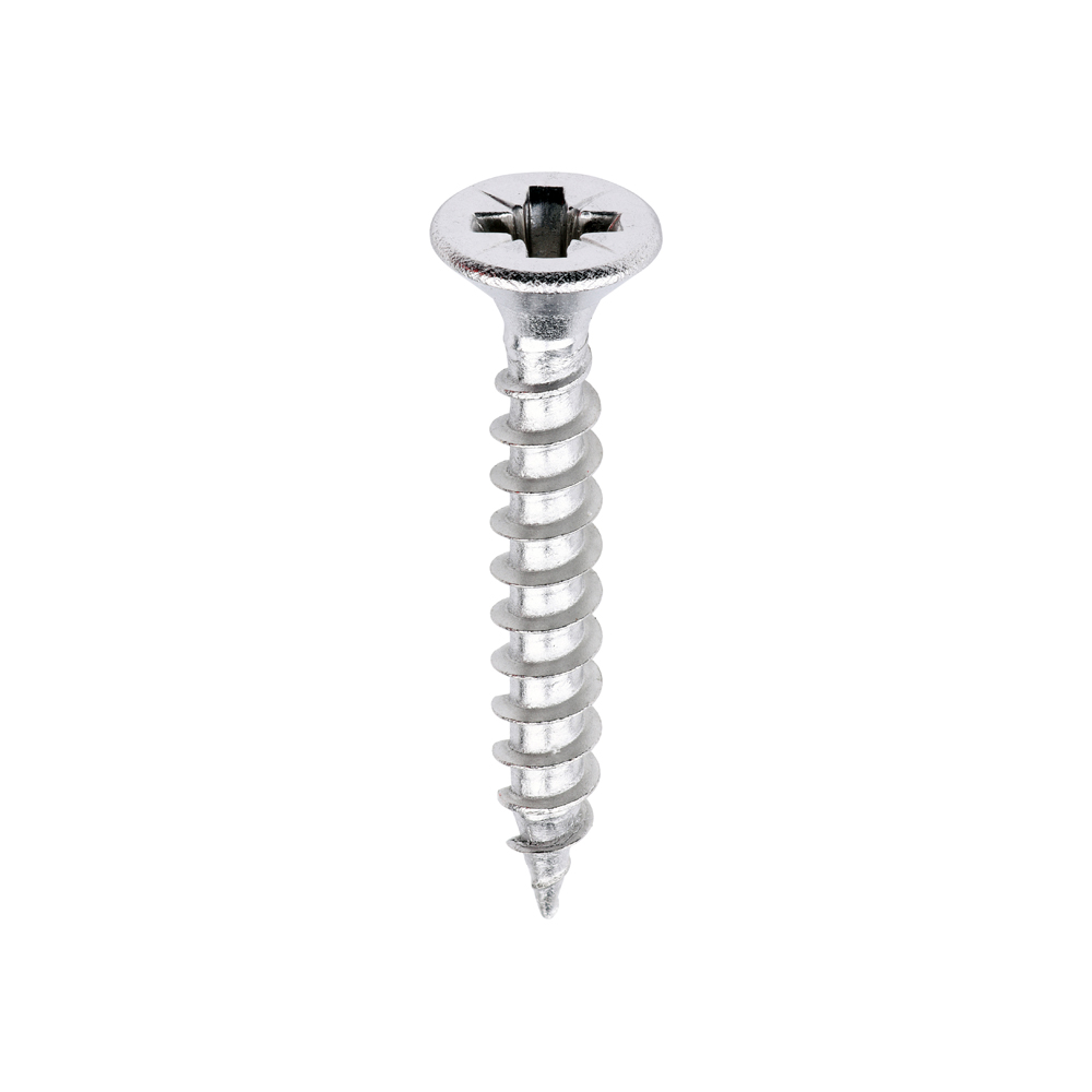 3.5MM X 25MM STAINLESS CSK POZI WOODSCREW