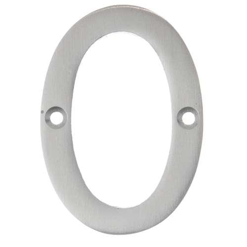 NUMERAL 0 75MM SATIN CHROME