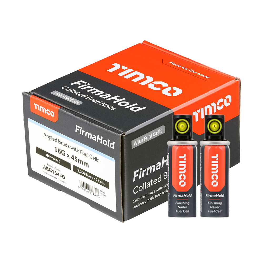 FIRMAHOLD 45MM X 16G ANGLED BRADS WITH GAS (2000)
