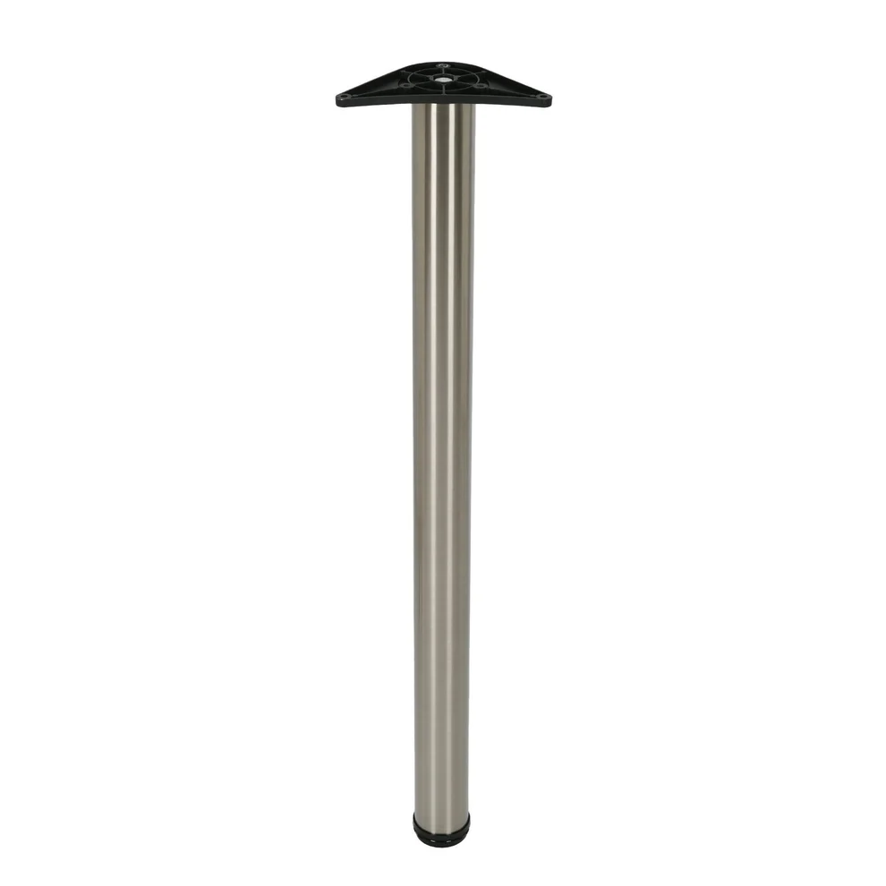 WORKTOP LEG 870MM X 60MM BRUSHED NICKEL