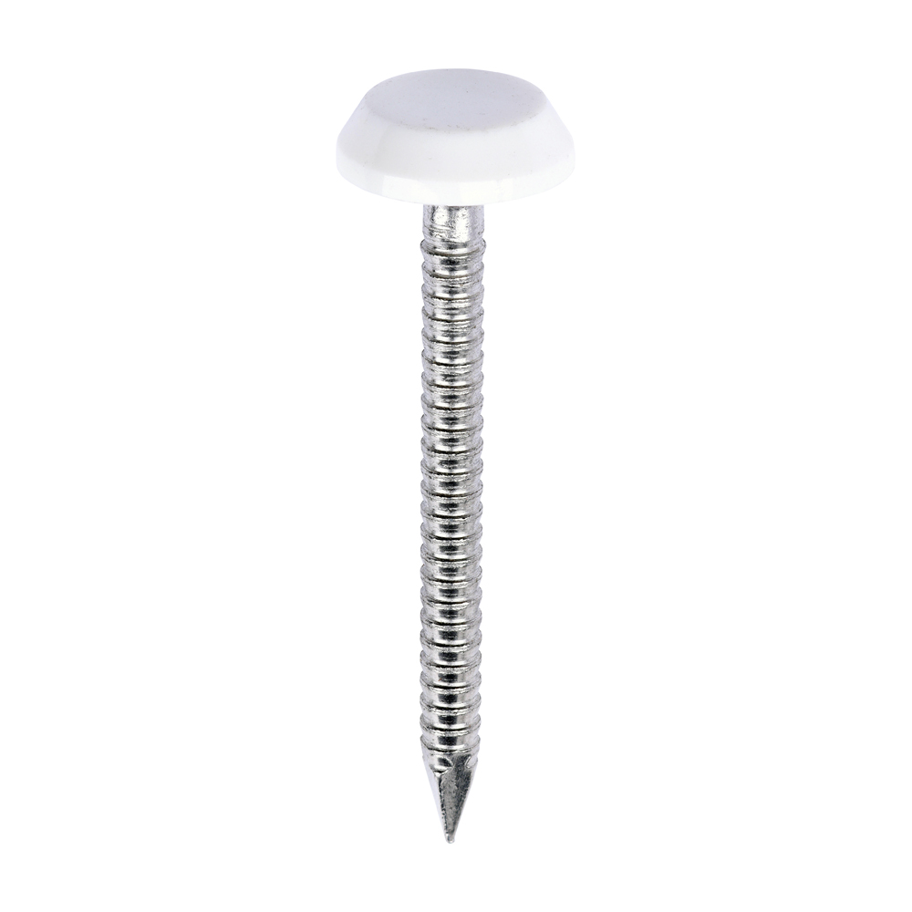 40MM WHITE POLYTOP CLADDING NAIL