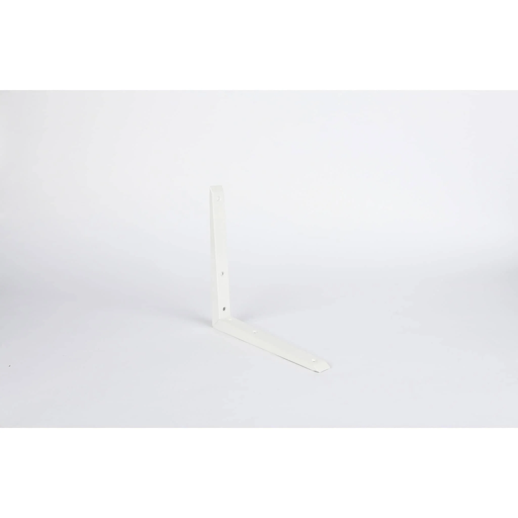 WHITE MITRED SHELF BRACKET 10" X 10"