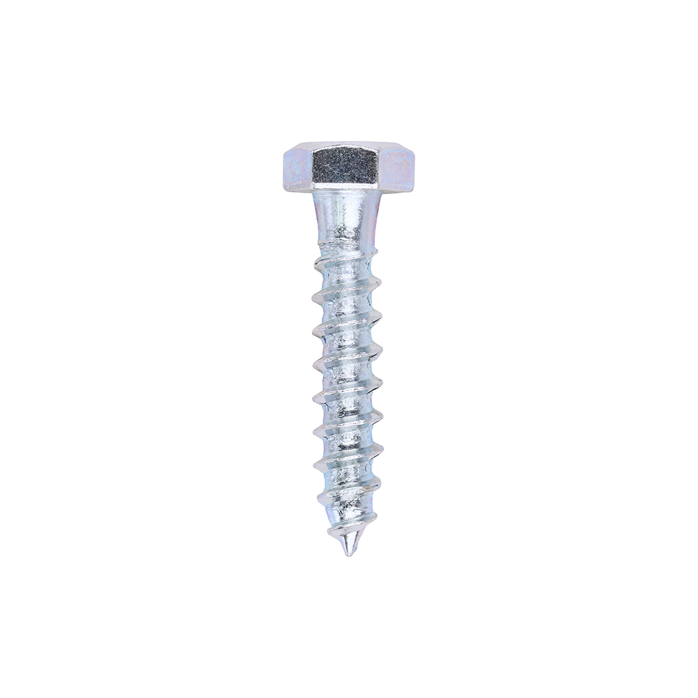 M8 X 40 HEXAGON HEAD COACH SCREW ZP