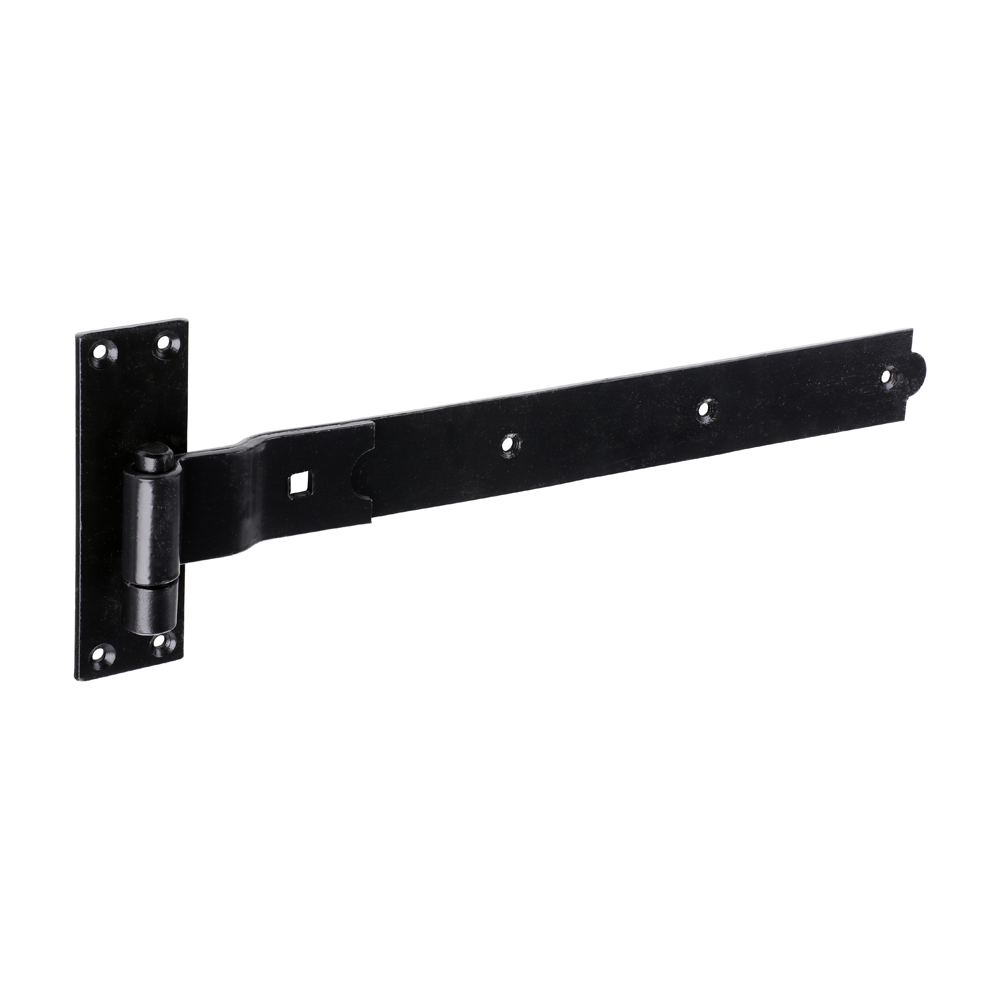 CRANKED BAND & HOOK ON PLATE 18" BLACK (PAIR)