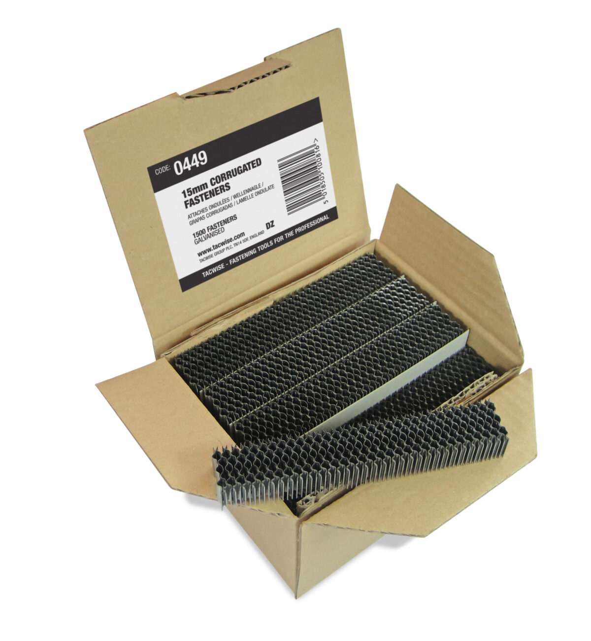 TACWISE 0449 15MM CORRUGATED FASTENERS (1500)