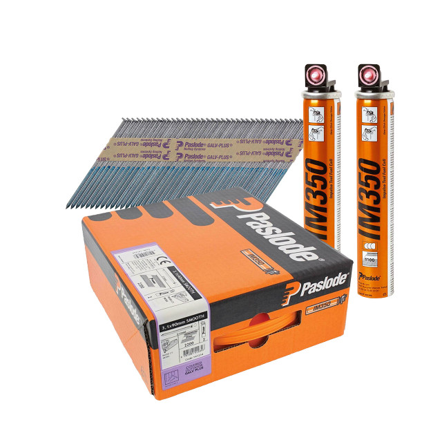 PASLODE 3.1MM X 90MM FIRST FIX NAILS WITH GAS (2200)