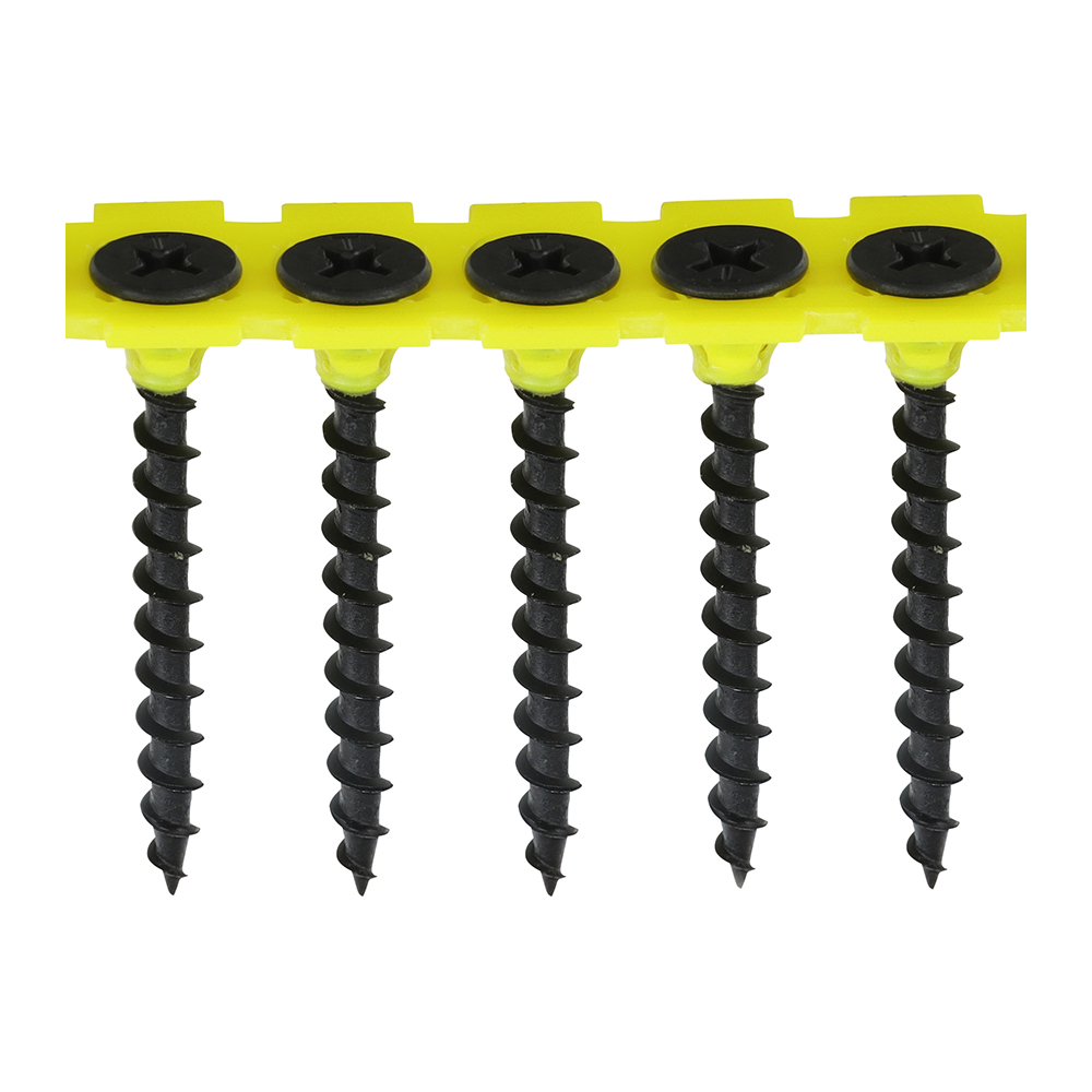 3.5MM X 25MM COLLATED DRYWALL SCREWS BLACK