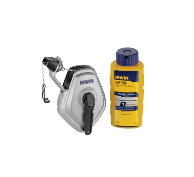 IRWIN STRAIT-LINE HPP CHALK REEL SET 30M & BLUE CHALK 113G