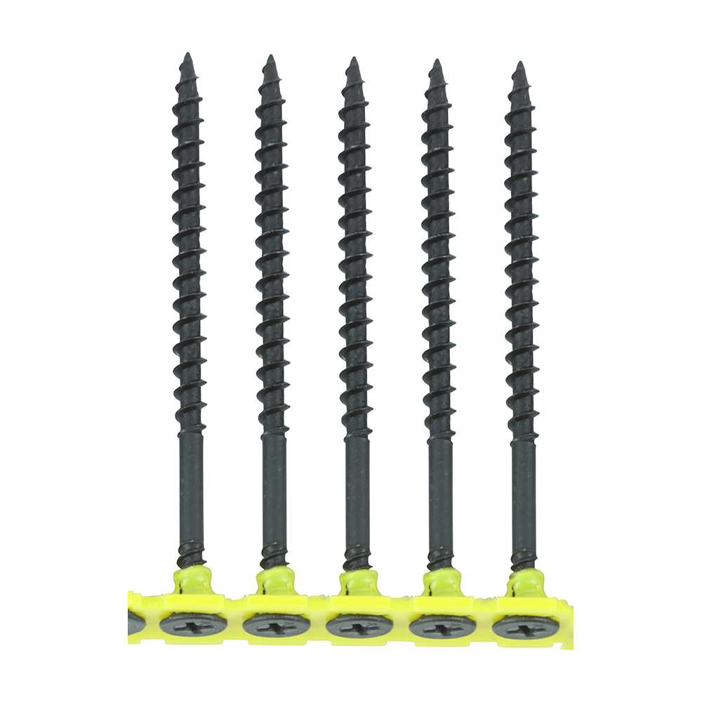 4.2MM X 75MM COLLATED DRYWALL SCREWS BLACK