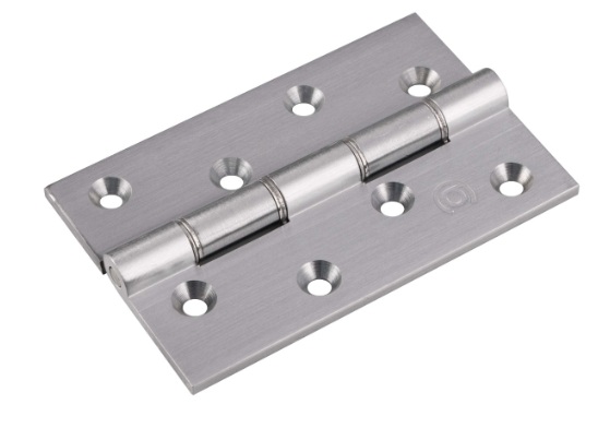 3" X 2" X 2.5MM DSSW SATIN CHROME BUTTS (PAIR)