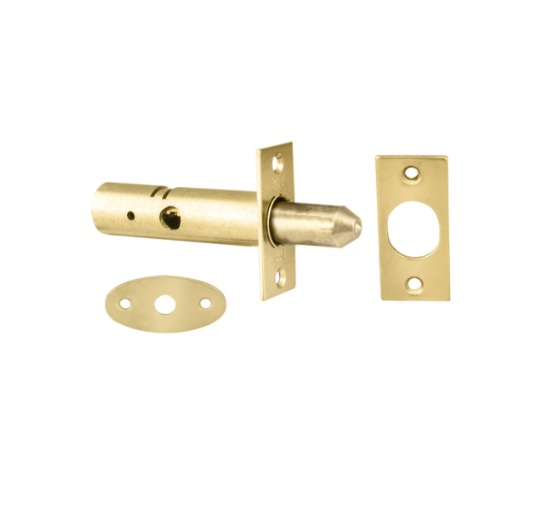 DOOR SECURITY BOLT - ELECTRO BRASS (58MM)