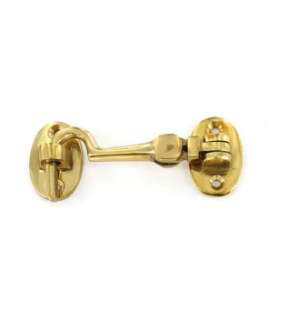 SILENT CABIN HOOK BRASS 10"