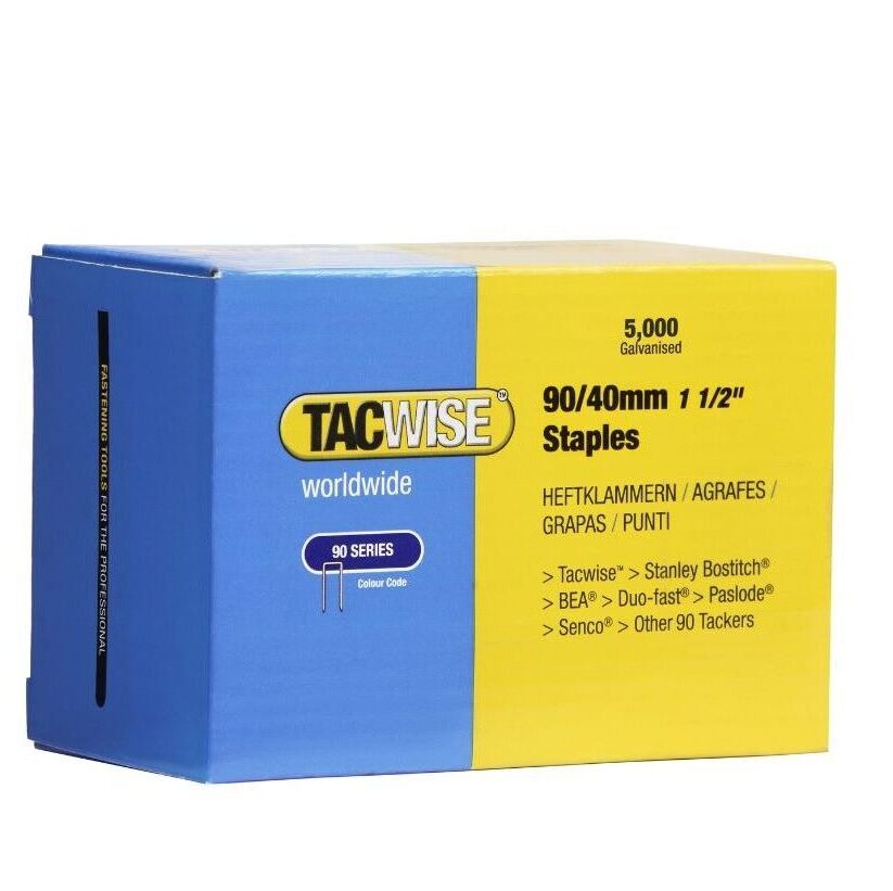 TACWISE 0311 90/40 40MM GALVANISED STAPLES (5,000)