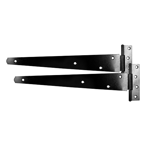MEDIUM TEE HINGES 18" BLACK (PAIR)