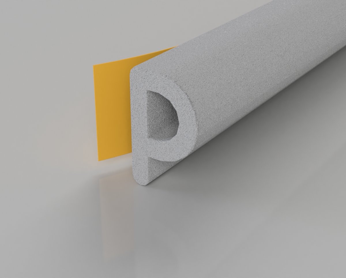 10M WHITE EPDM 'P' STRIP