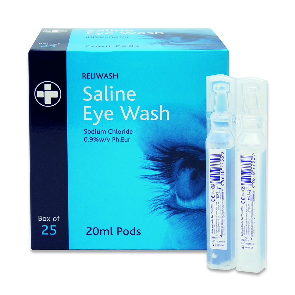 EYE WASH PODS 20ML (PK 25)