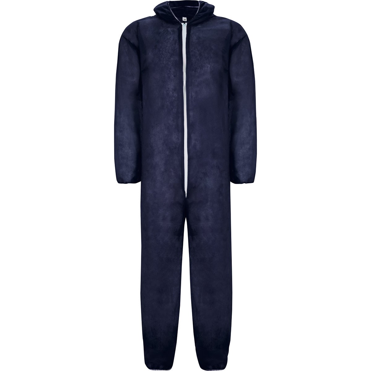 DISPOSABLE OVERALLS C/W HOOD XL NAVY BLUE