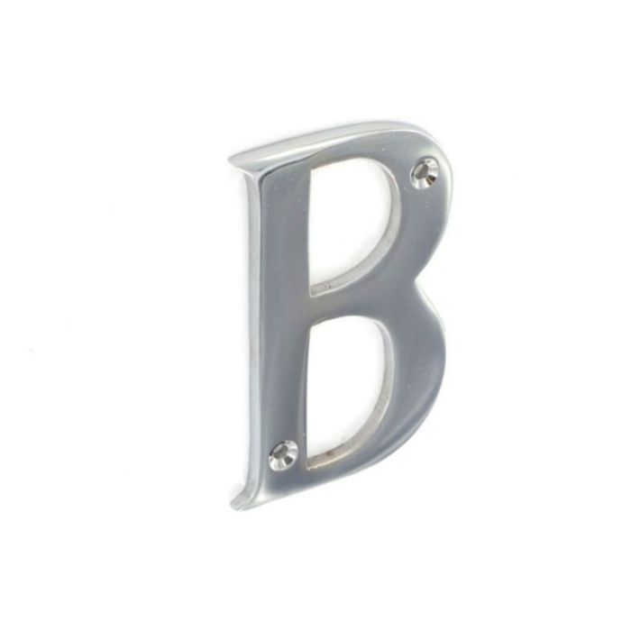 LETTER B 75MM CHROME