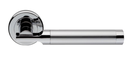 SZM110SCCP AZUL - LEVER ON ROUND ROSE (PR)