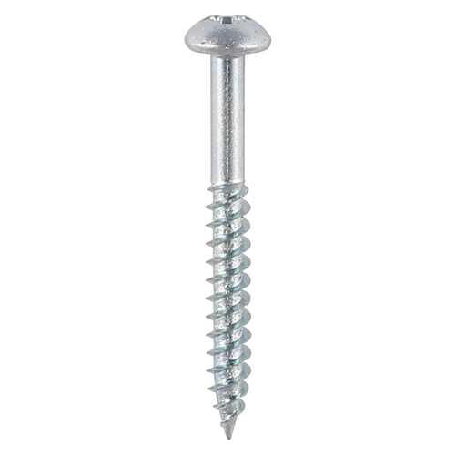 8 X 1.1/4" BZP ROUNDHEAD POZI WOODSCREWS