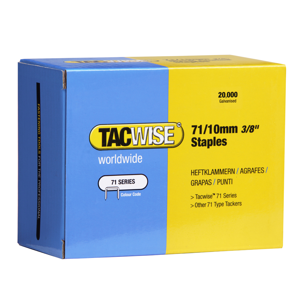 TACWISE 0369 71/10 10MM STAPLES (20,000)