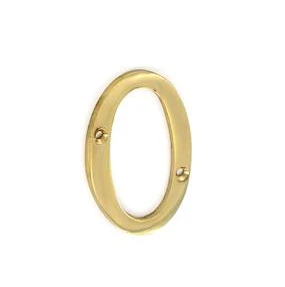 NUMERAL 0 75MM BRASS