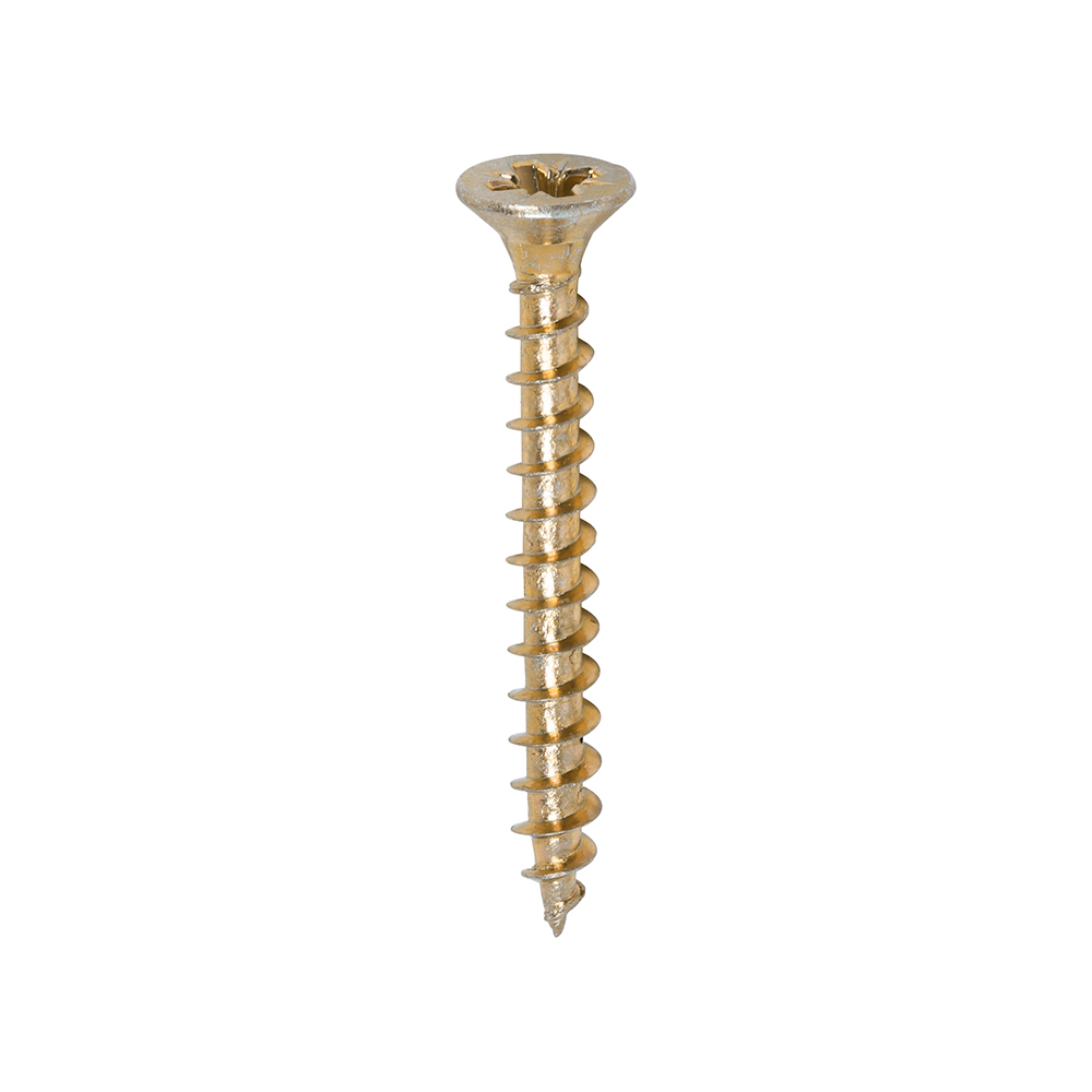 TIMCO SOLO COUNTERSUNK WOODSCREW 4.0 X 35MM YELLOW ZINC