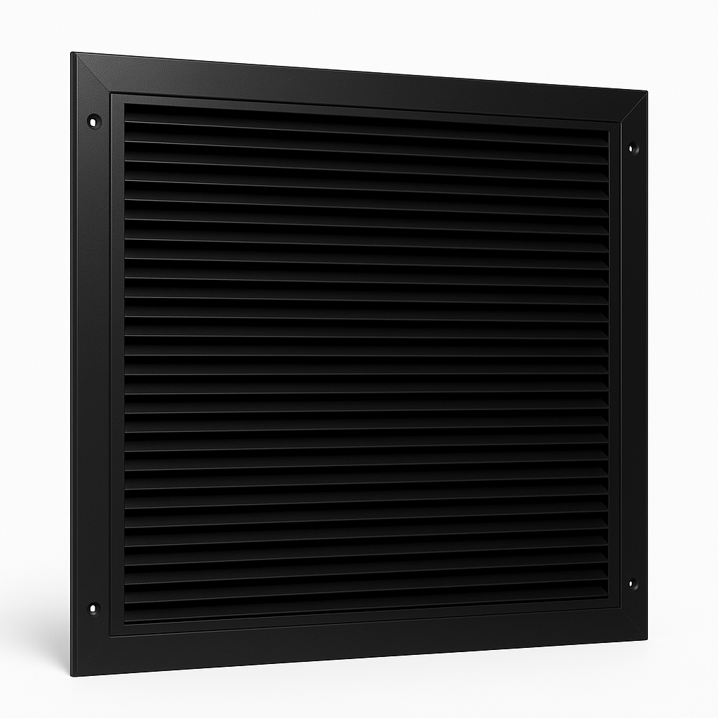 600MM X 600MM AIR TRANSFER GRILLE BLACK