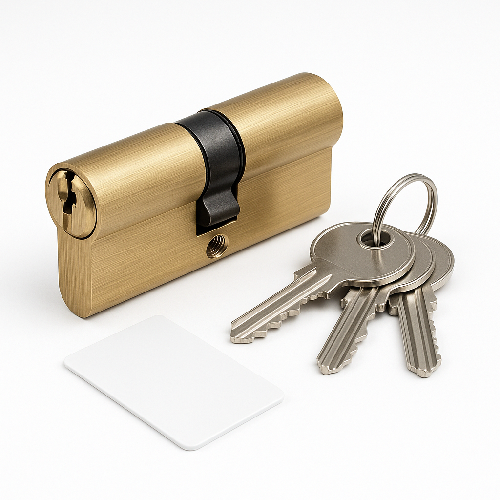 ABS 35 X 45 CYLINDER PB - 3KEYS & CARD