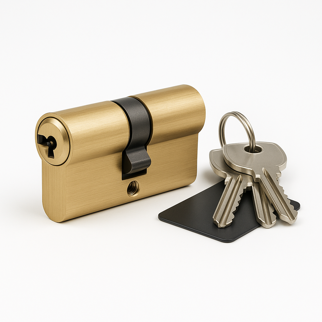 ABS 40 X 40 CYLINDER PB - 3KEYS & CARD