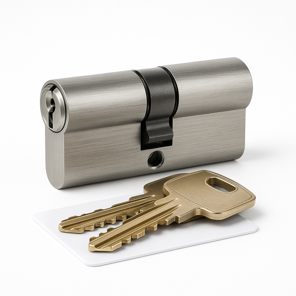 ABS 40 X 45 CYLINDER PB - 3KEYS & CARD