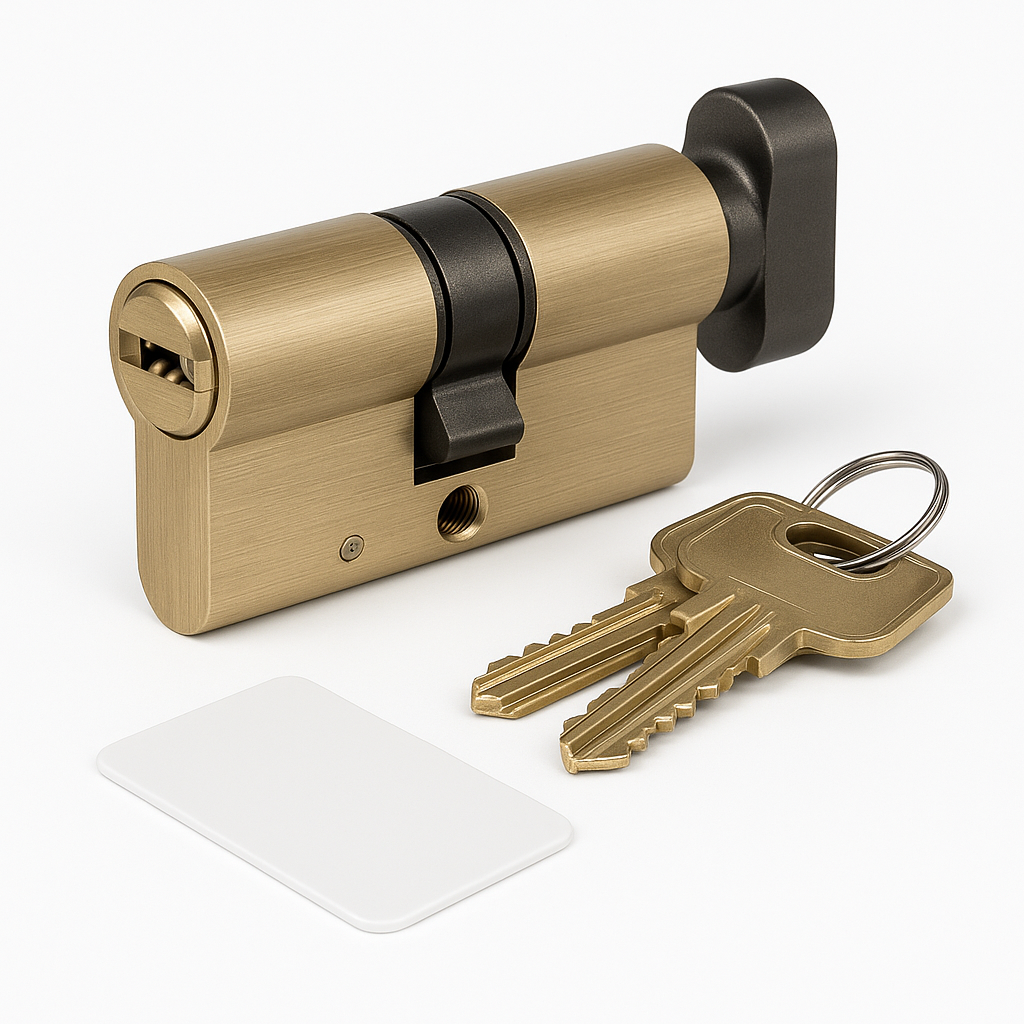 ABS 40 X 50 CYLINDER PC - 3KEYS & CARD