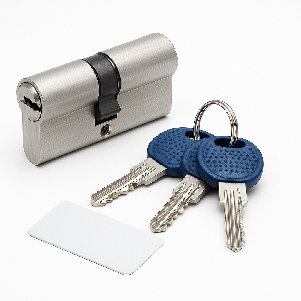 ABS 55 X 40 CYLINDER PC - 3KEYS & CARD