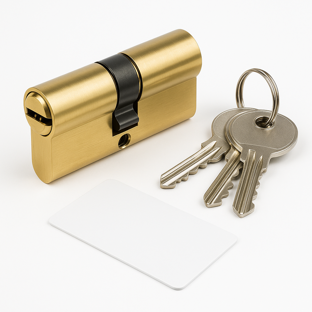 ABS 55 X 45 CYLINDER PB - 3KEYS & CARD