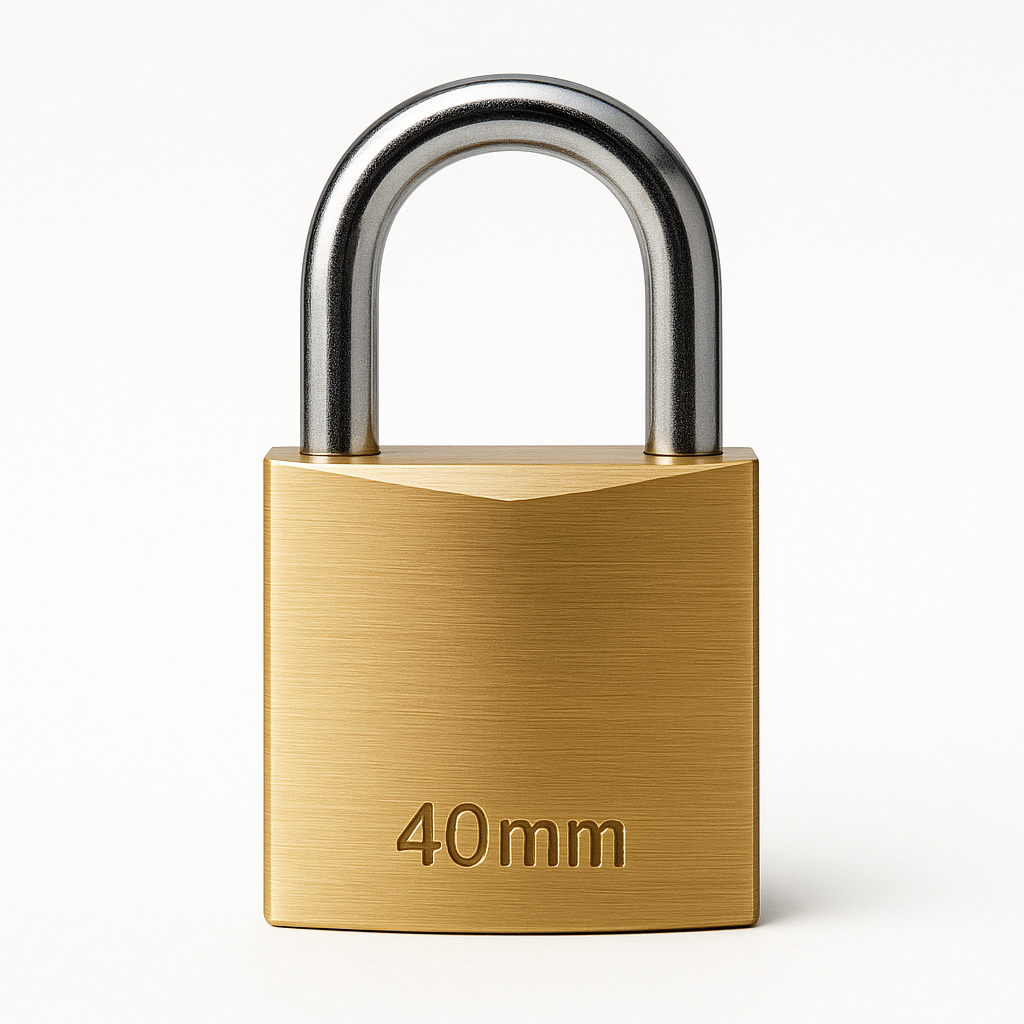 ABUS 40MM "BASIC" BRASS PADLOCK
