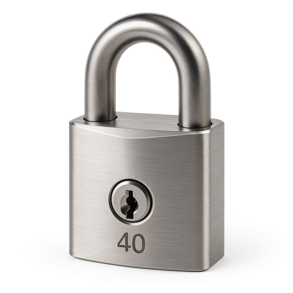 ABUS 40MM "COMPACT" PADLOCK-CLOSE SHACKLE