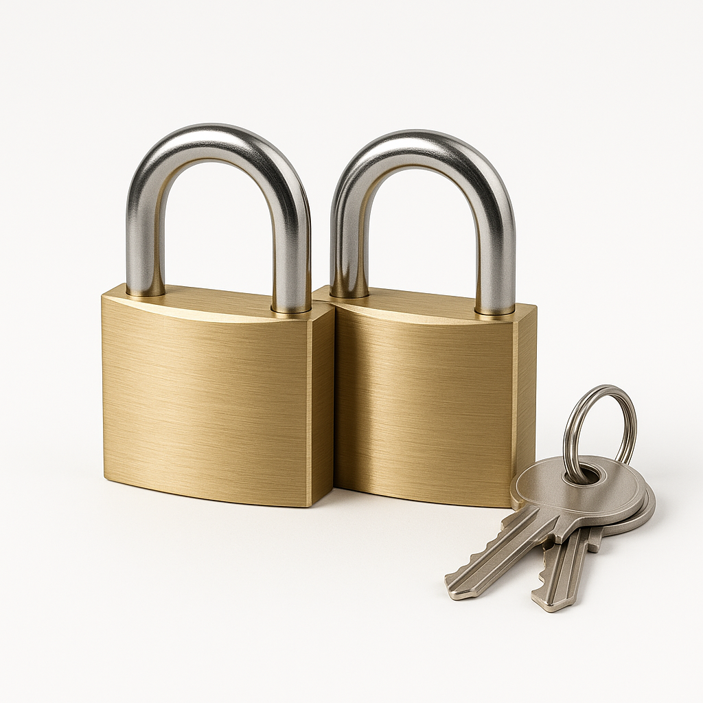 ABUS 50MM PADLOCKS (CARD OF 2 KEYED ALIKE)