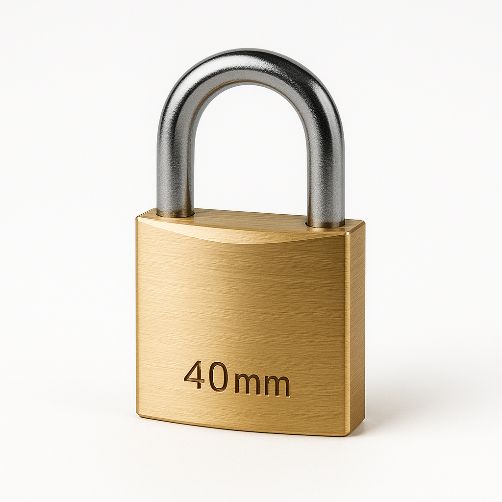 ABUS 40MM "CLASSIC" BRASS PADLOCK