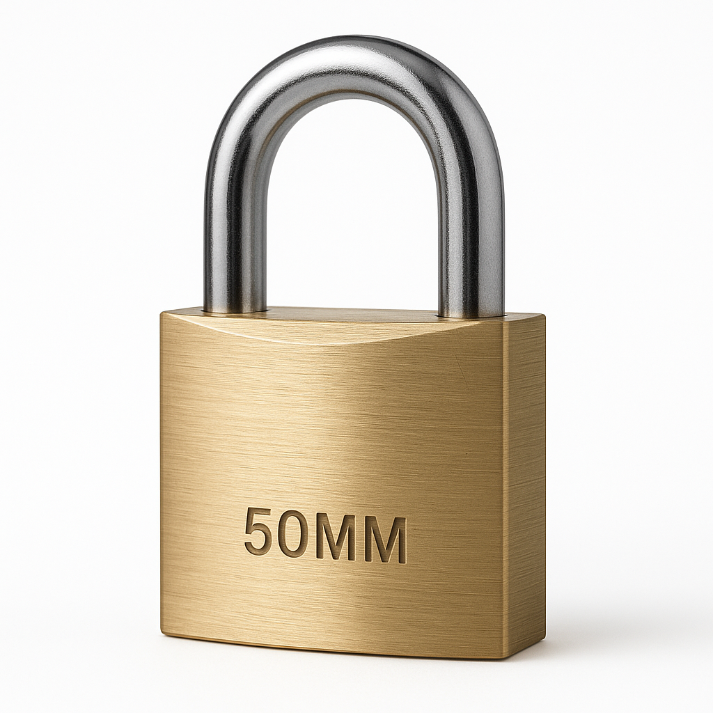 ABUS 50MM "CLASSIC" BRASS PADLOCK
