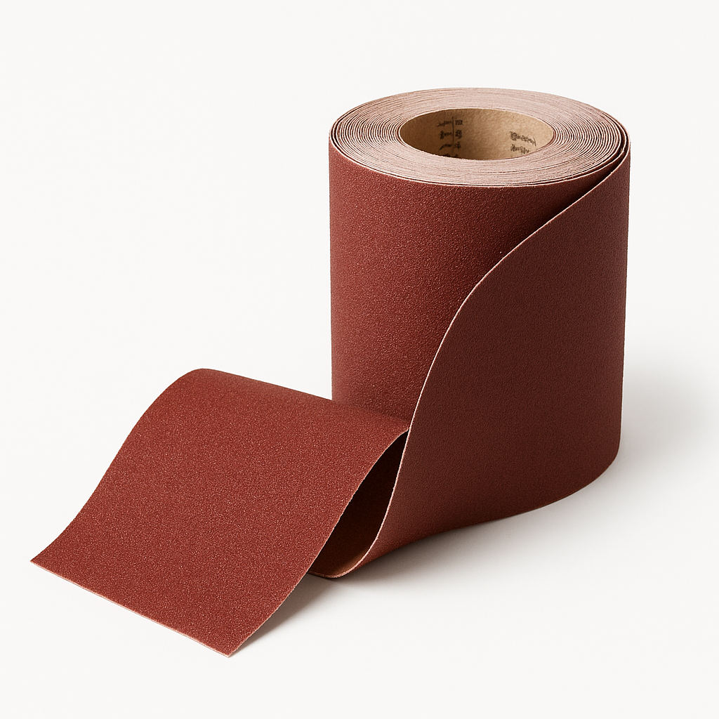 ADDAX 10M X 115MM SANDPAPER ROLL RED 120G