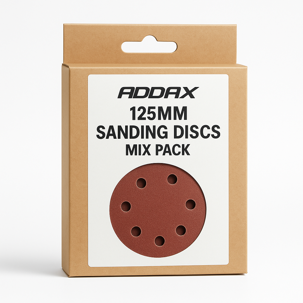 ADDAX 125MM SANDING DISCS MIX PACK