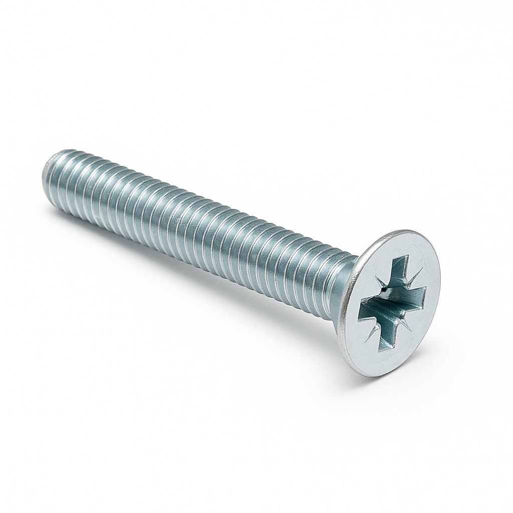 M4 X 30 BZP CSK POZI MACHINE SCREWS