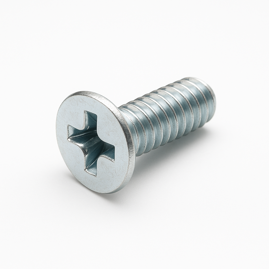 M5 X 12 BZP CSK POZI MACHINE SCREWS