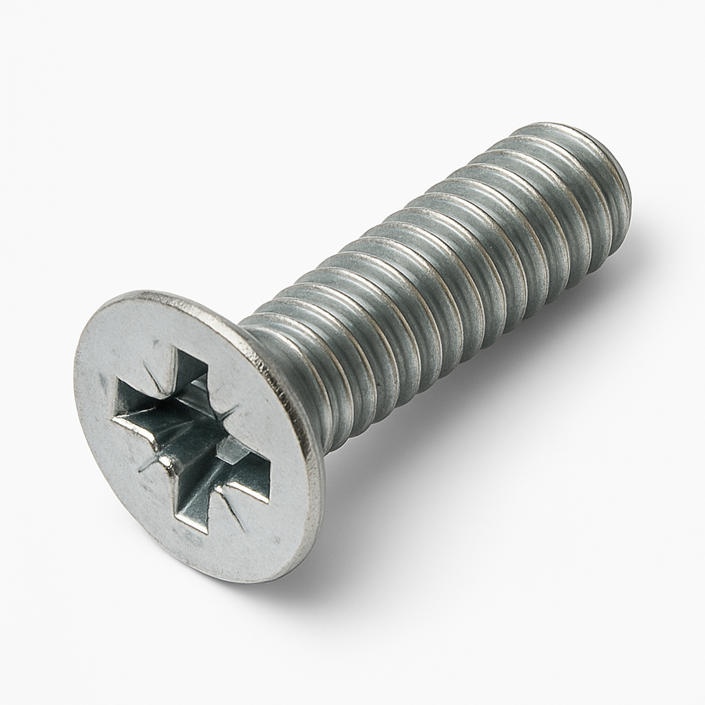 M5 X 16 BZP CSK POZI MACHINE SCREWS