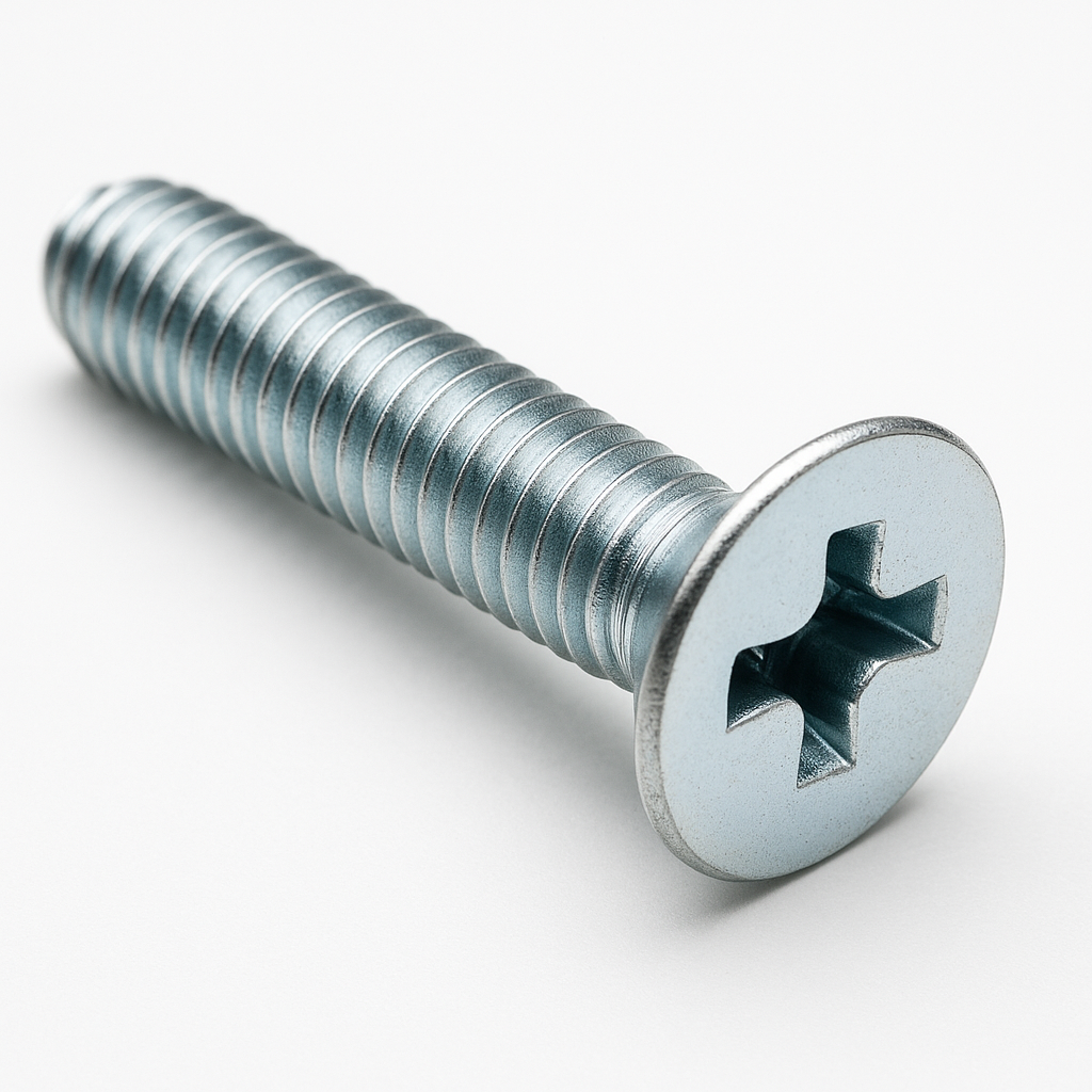 M5 X 25 BZP CSK POZI MACHINE SCREWS