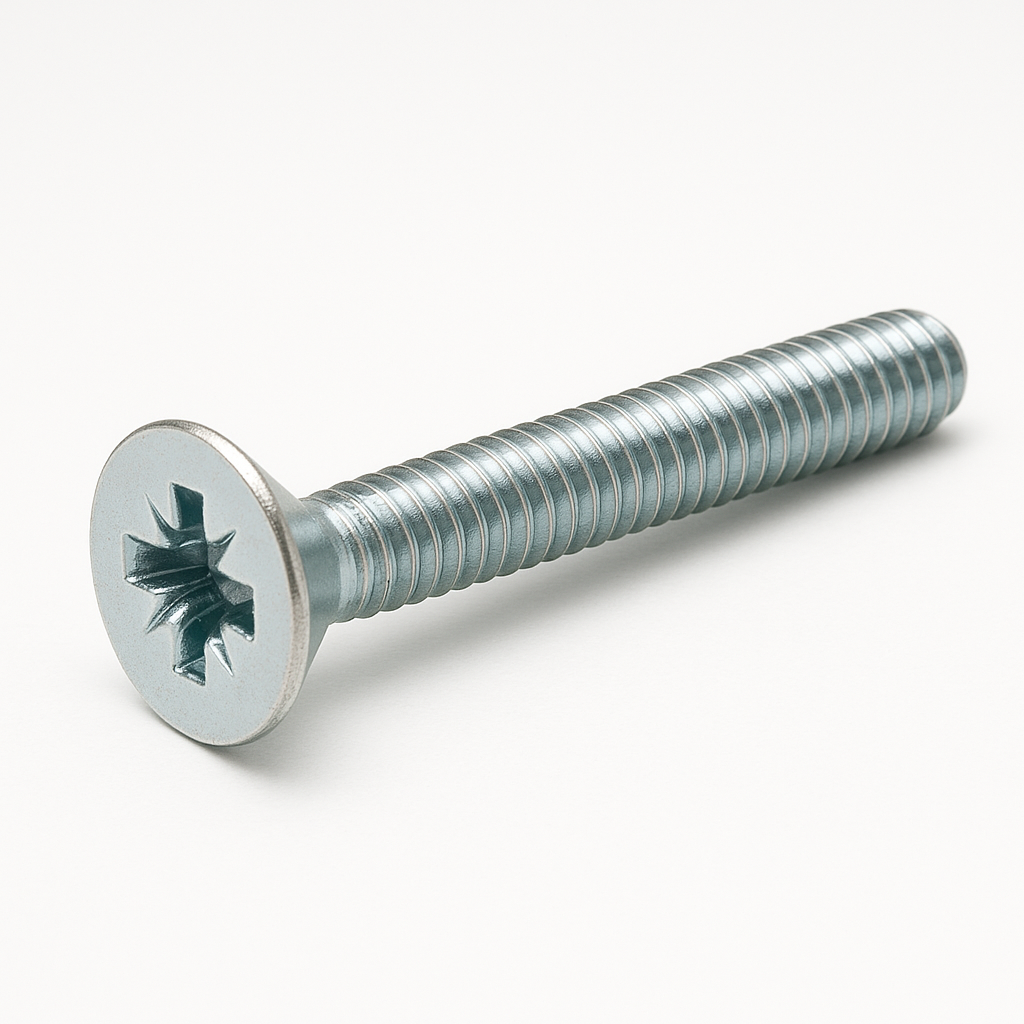 M5 X 40 BZP CSK POZI MACHINE SCREWS