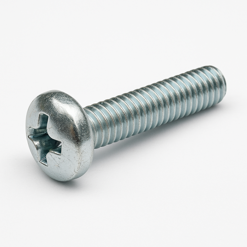 M4 X 20 BZP PAN HEAD POZI MACHINE SCREWS